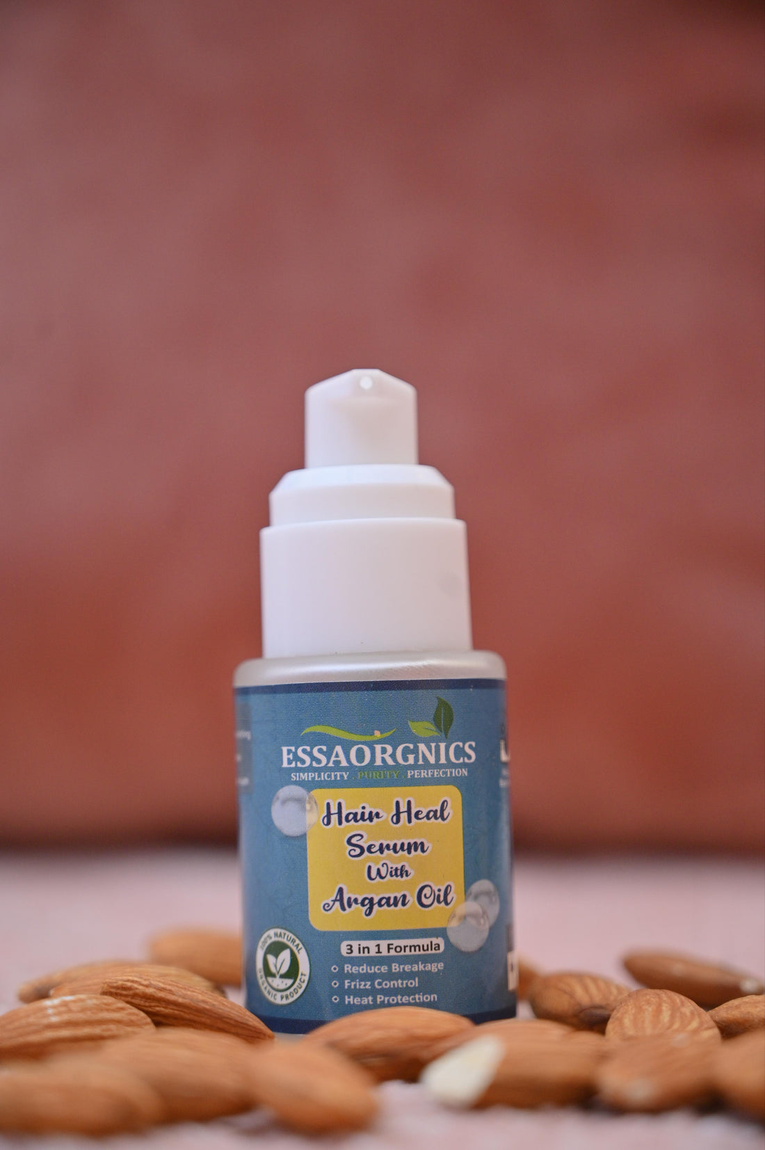 EssaOrganics Hair Heal Serum with Argan Oil – 30ml | 100% natural and organic.