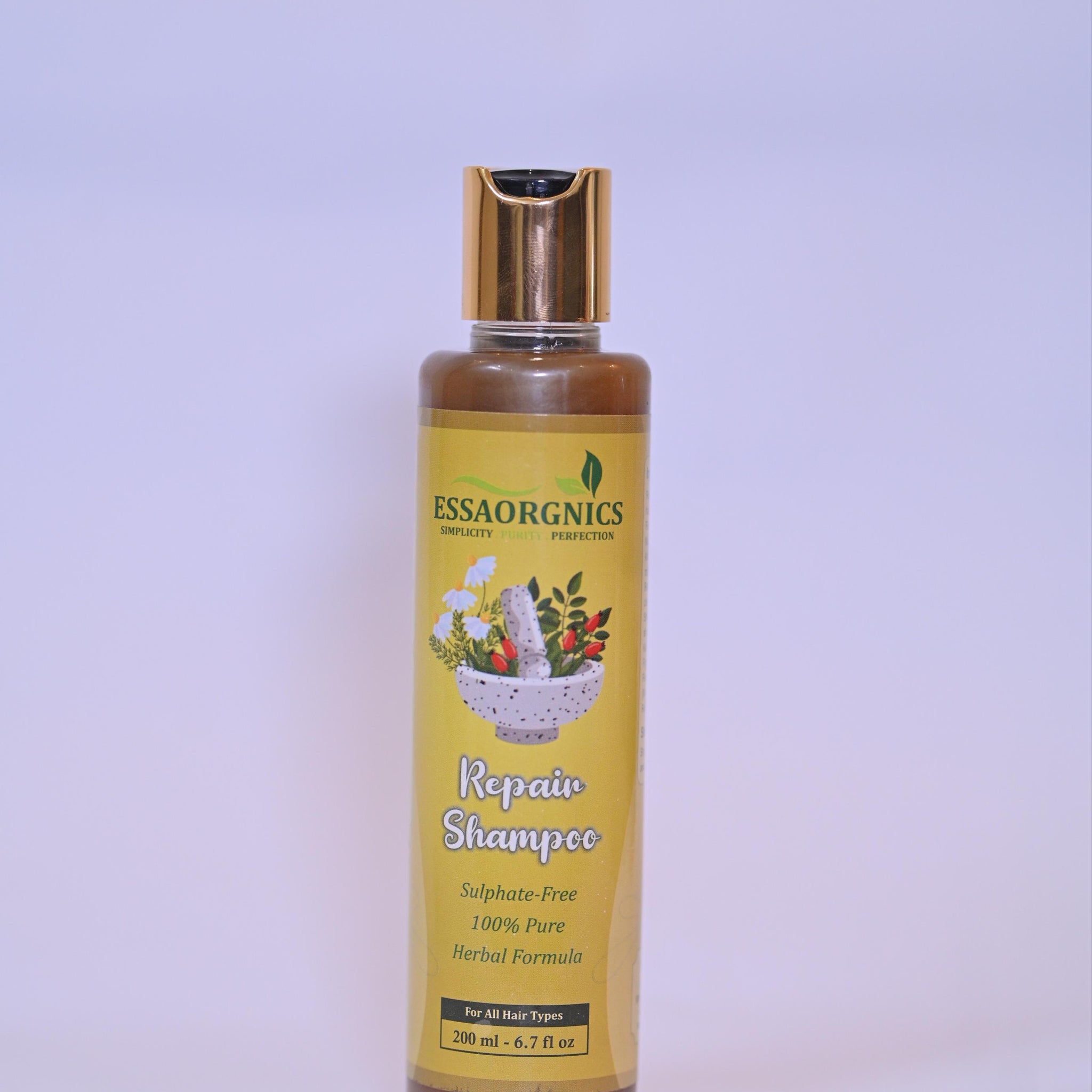 EssaOrganics Repair Shampoo – Sulphate-Free, 100% Pure Herbal Formula